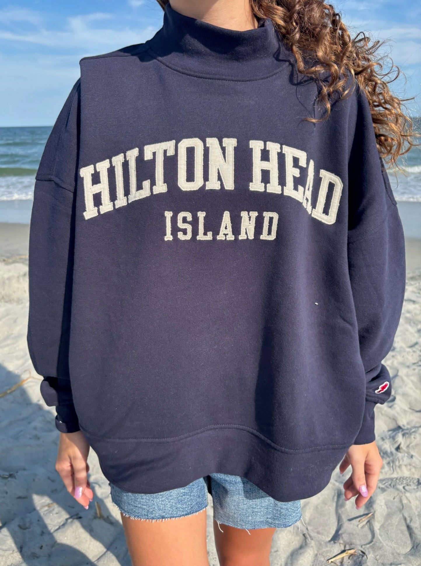 Hilton Head Mock Neck Navy