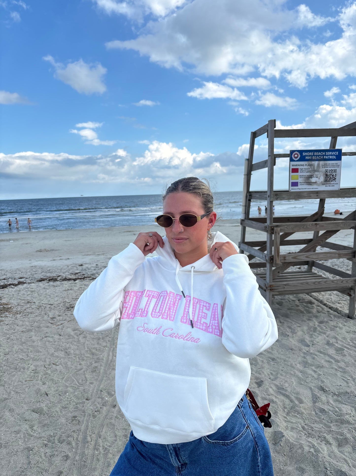 Hilton Head Gingham Hoodie