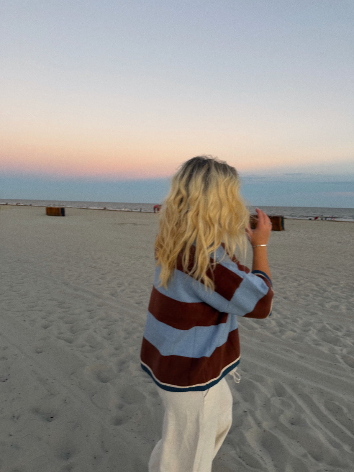 Wide Stripe Loose Fit Sweater