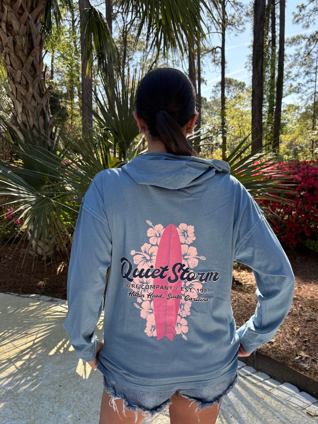 Hibiscus Board Pullover Hoodie