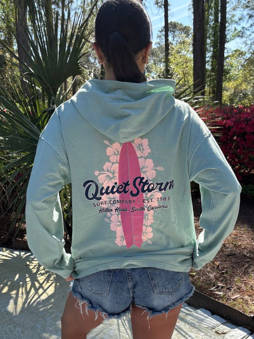 Hibiscus Board Pullover Hoodie