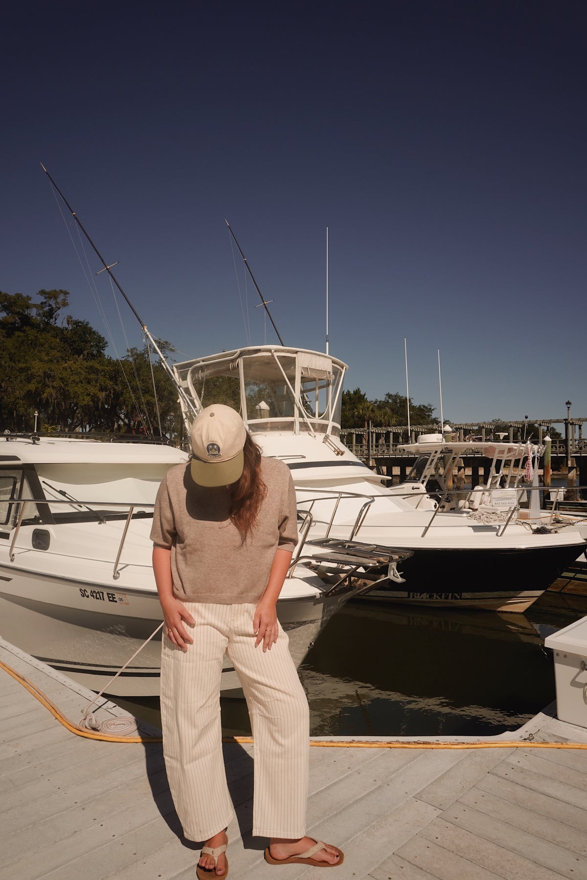 Pinstripe Barrel Pant