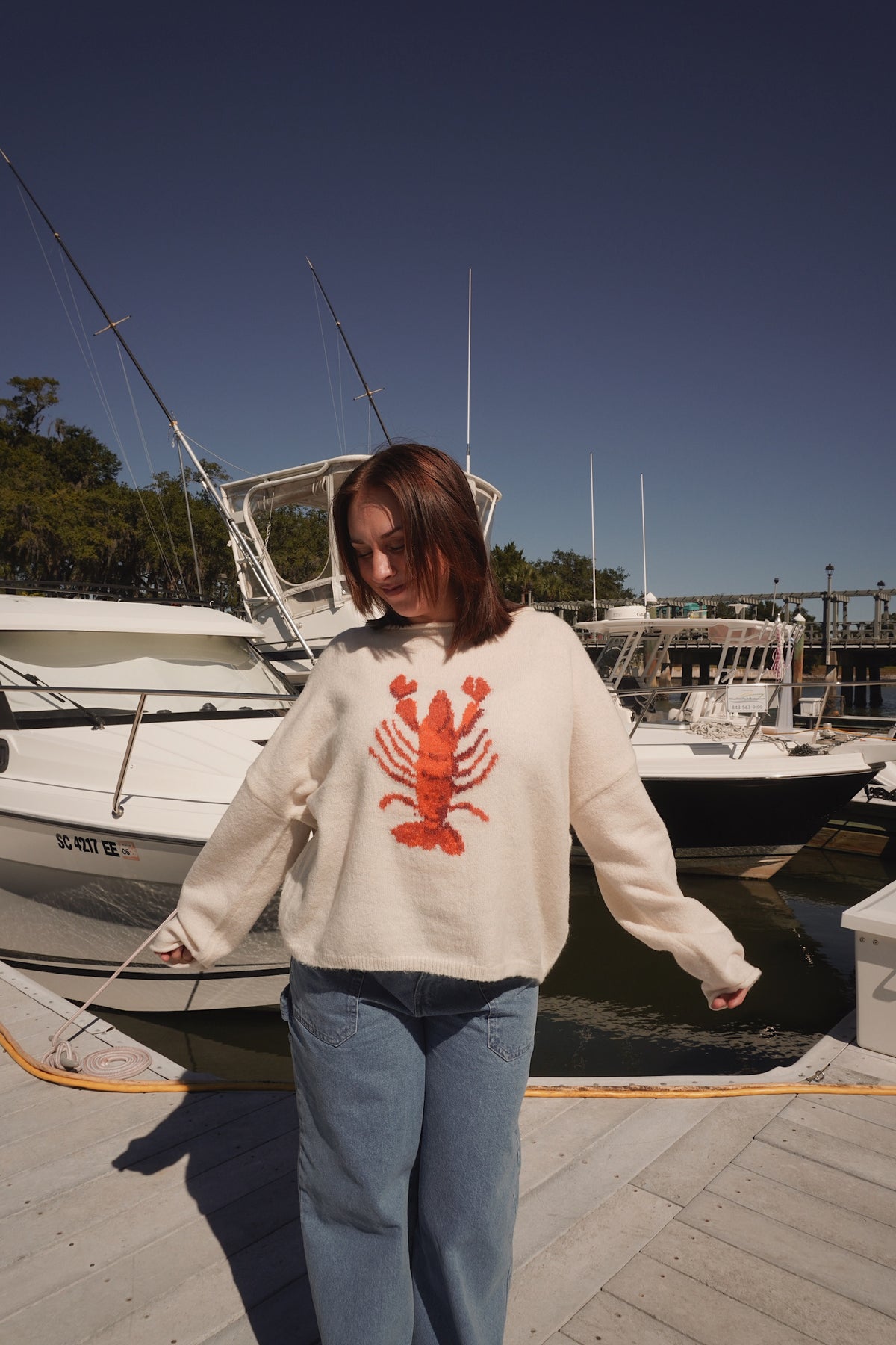Knit Lobster Pullover