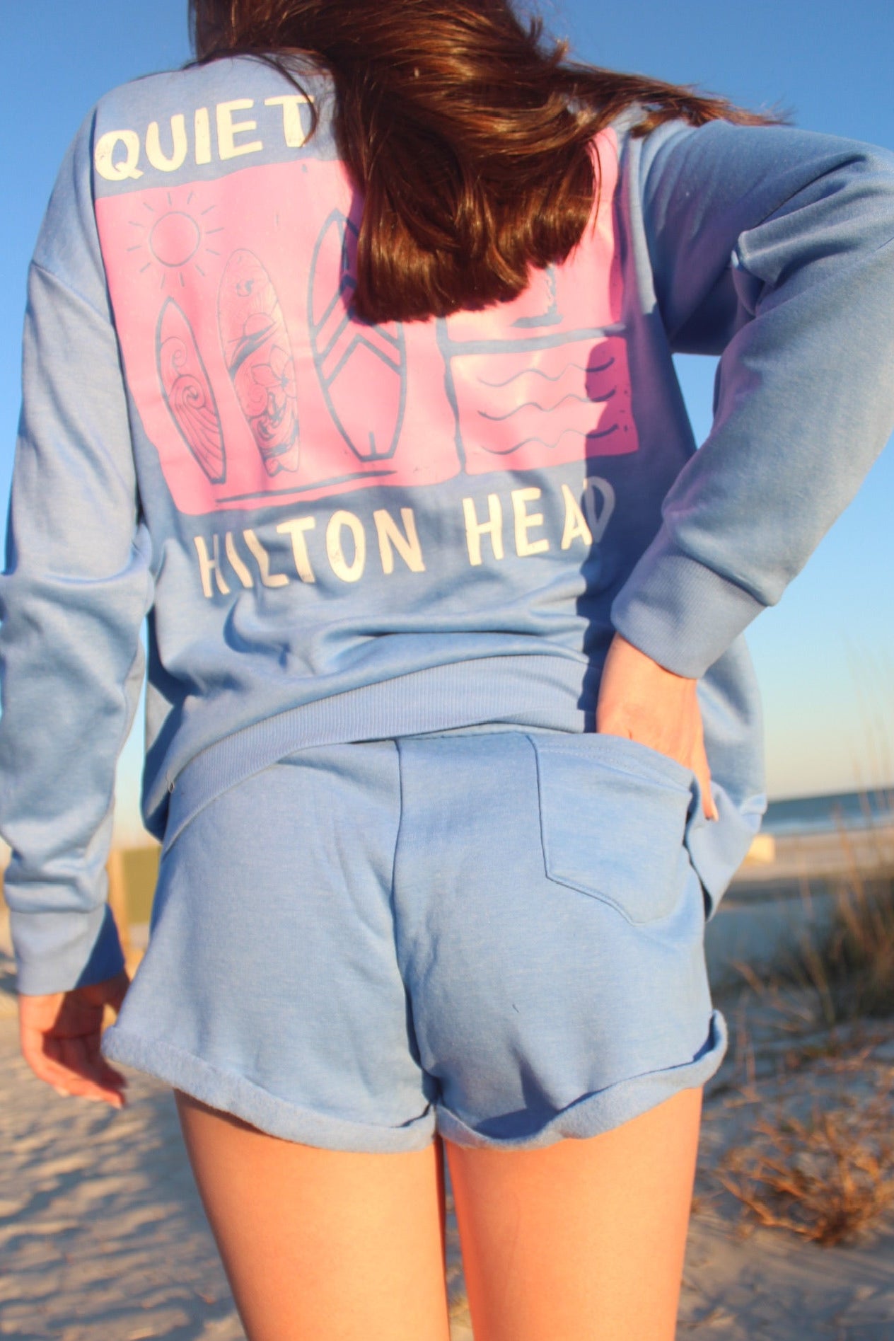 Palm and Moon Surf Wash Crewneck