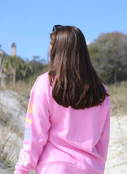 Tribal Graphic Fleece Crew