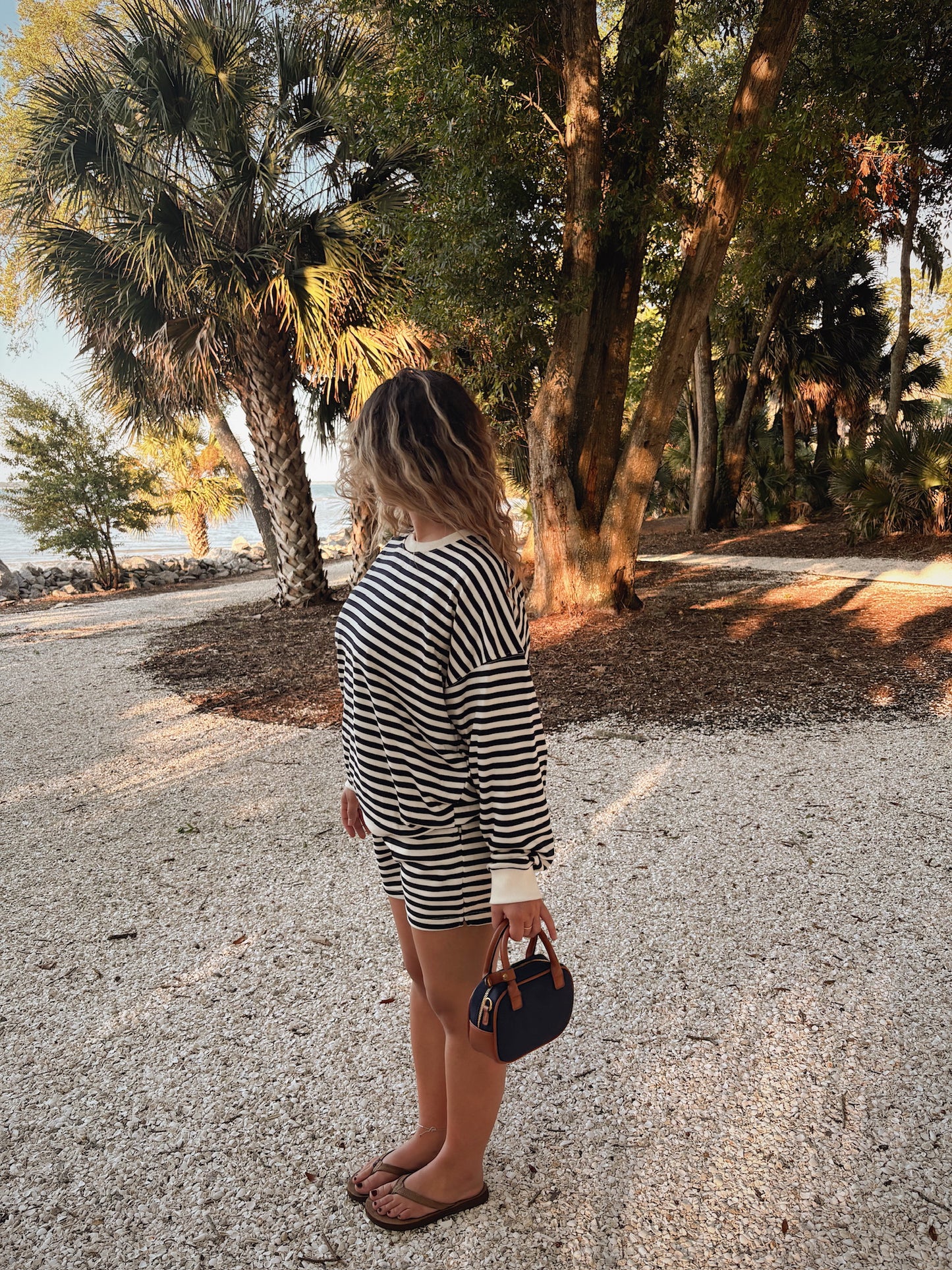 Coastal Weekender Stripe Crewneck