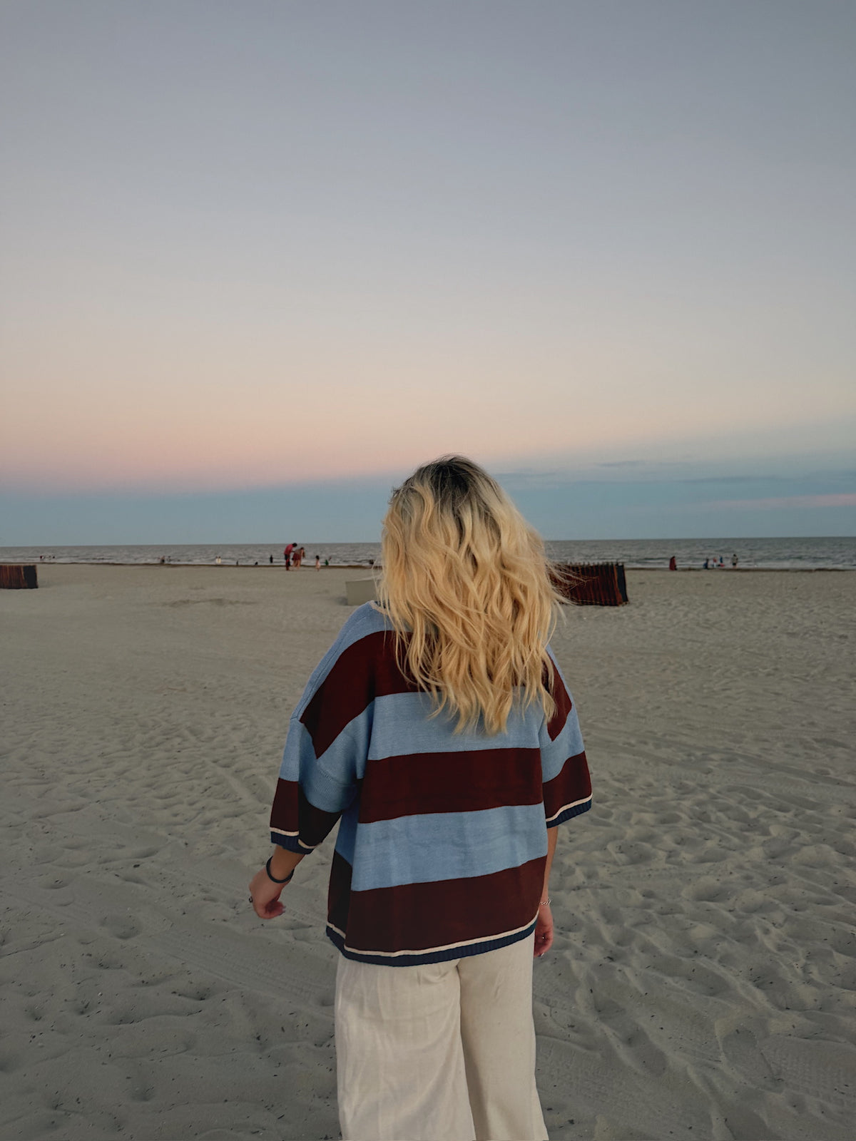 Wide Stripe Loose Fit Sweater