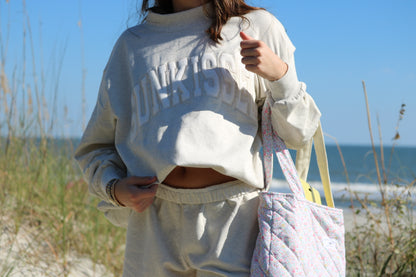 Oat Embroider Sweat Shorts