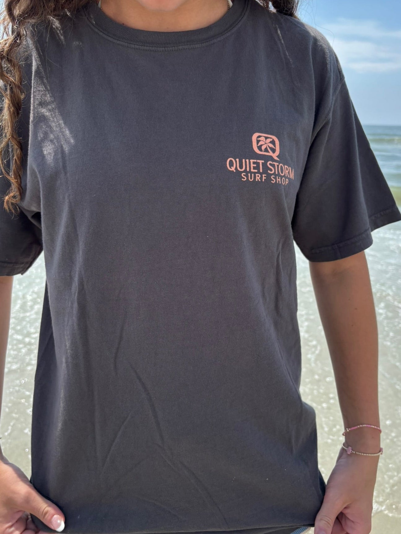 Woodcut Palm and Moon T-Shirt Railroad