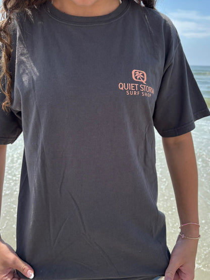 Woodcut Palm and Moon T-Shirt Railroad