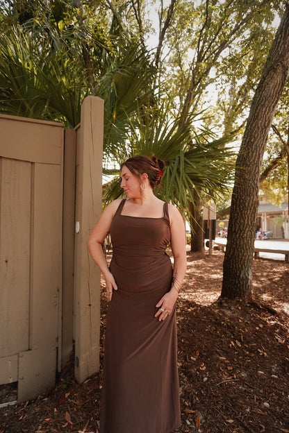 Cade Ruched Tank Maxi Dress