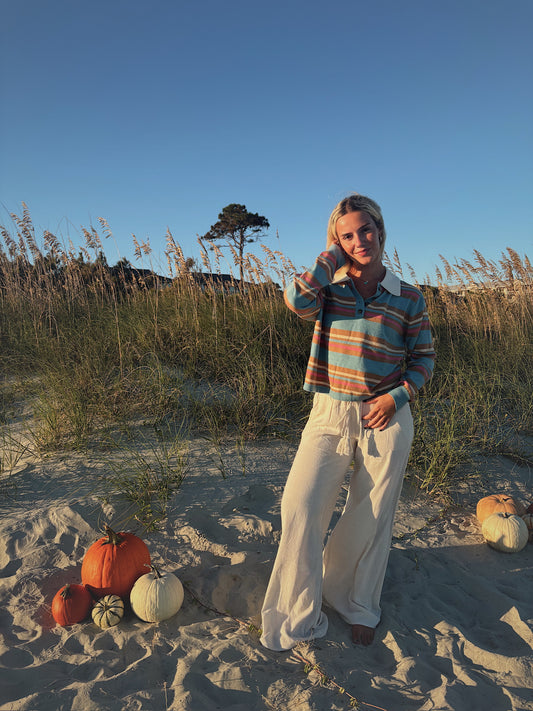 Relaxed Drawstring Pant Oat