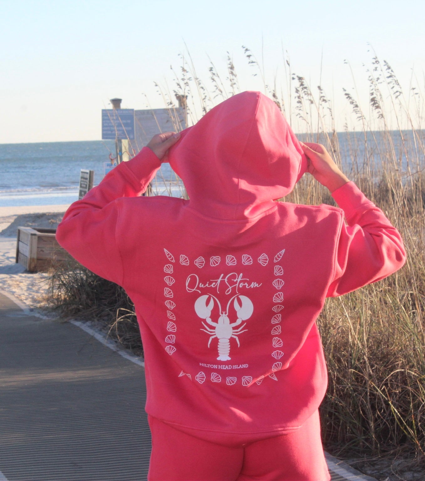 Quiet Storm Hilton Head Lobster Hooded Fleece – quietstormhhi.com