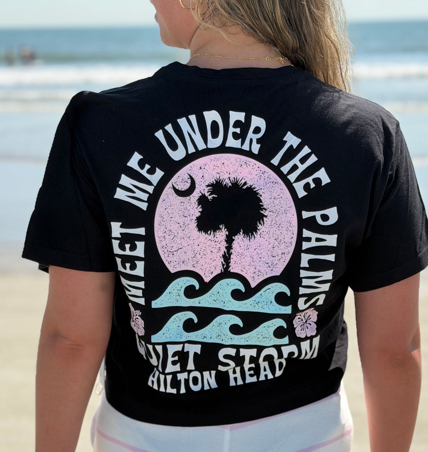 Under The Palms Surf Wash Crop Top
