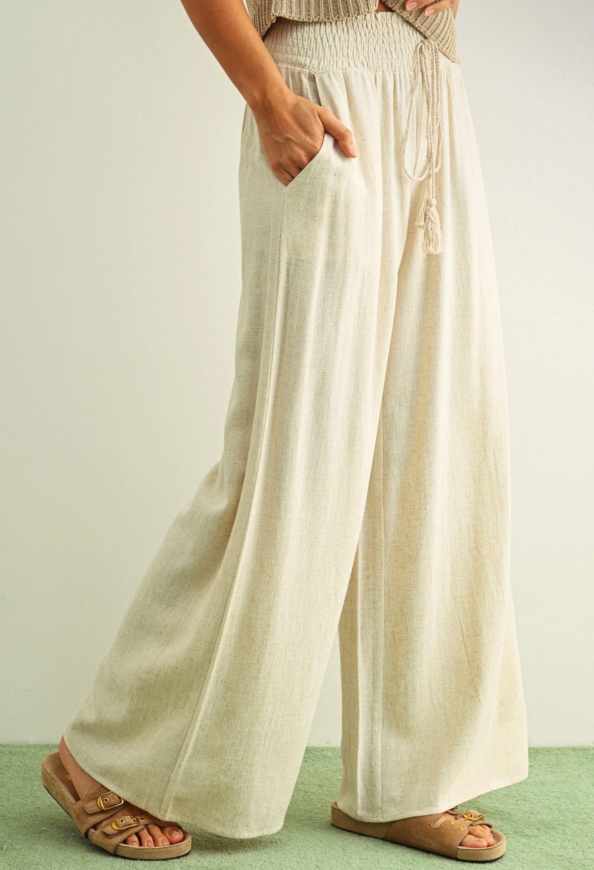 Relaxed Drawstring Pant Oat