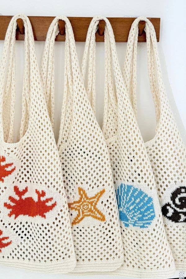 Seaside Conch Crochet Bag