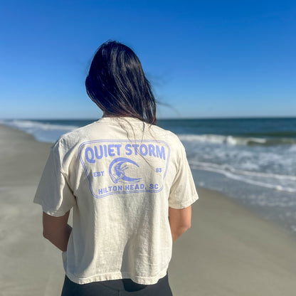 Quiet Storm Surfer Girl Crop T-Shirt