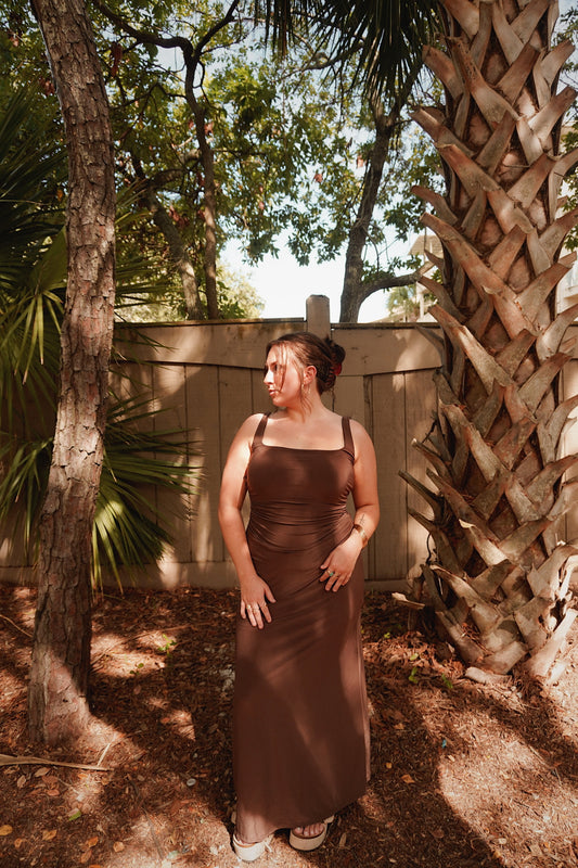 Cade Ruched Tank Maxi Dress