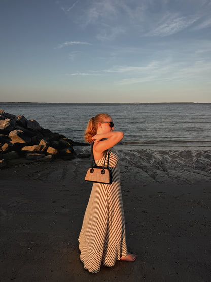 Ahoy Striped A-Line Maxi