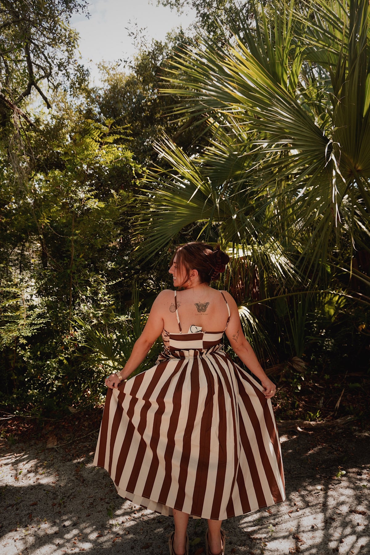 Board Walk Stripe Midi Dress