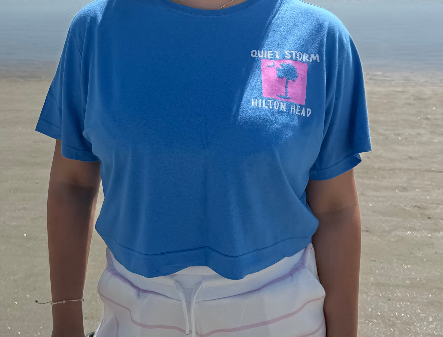 Palm and Moon Surf Wash Crop Top