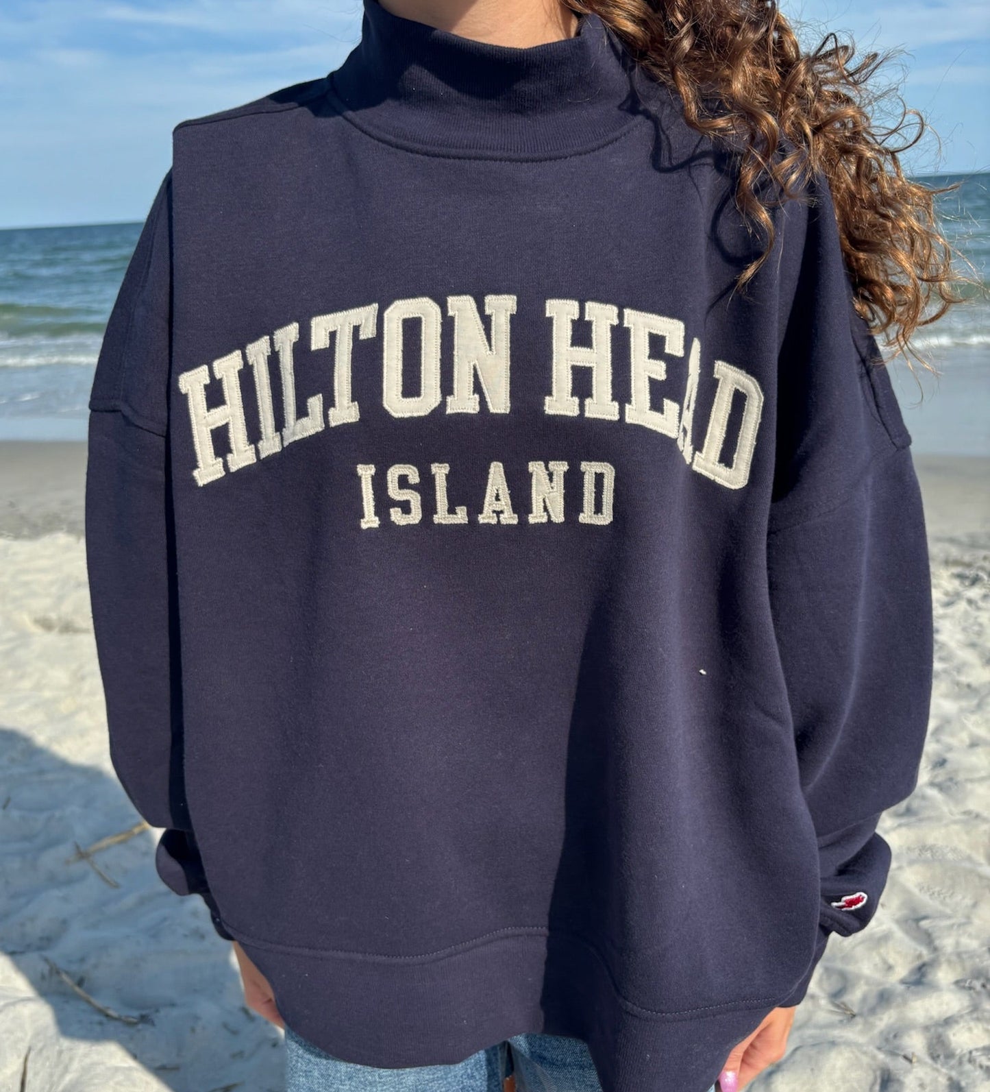 Hilton Head Mock Neck Navy