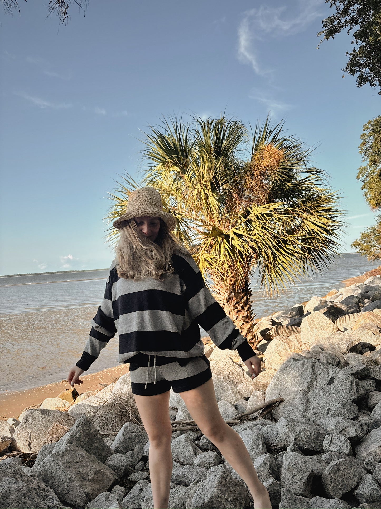 Off Duty Stripe Sweater