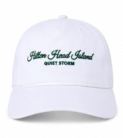 Hilton Head Hat W/ Rope White