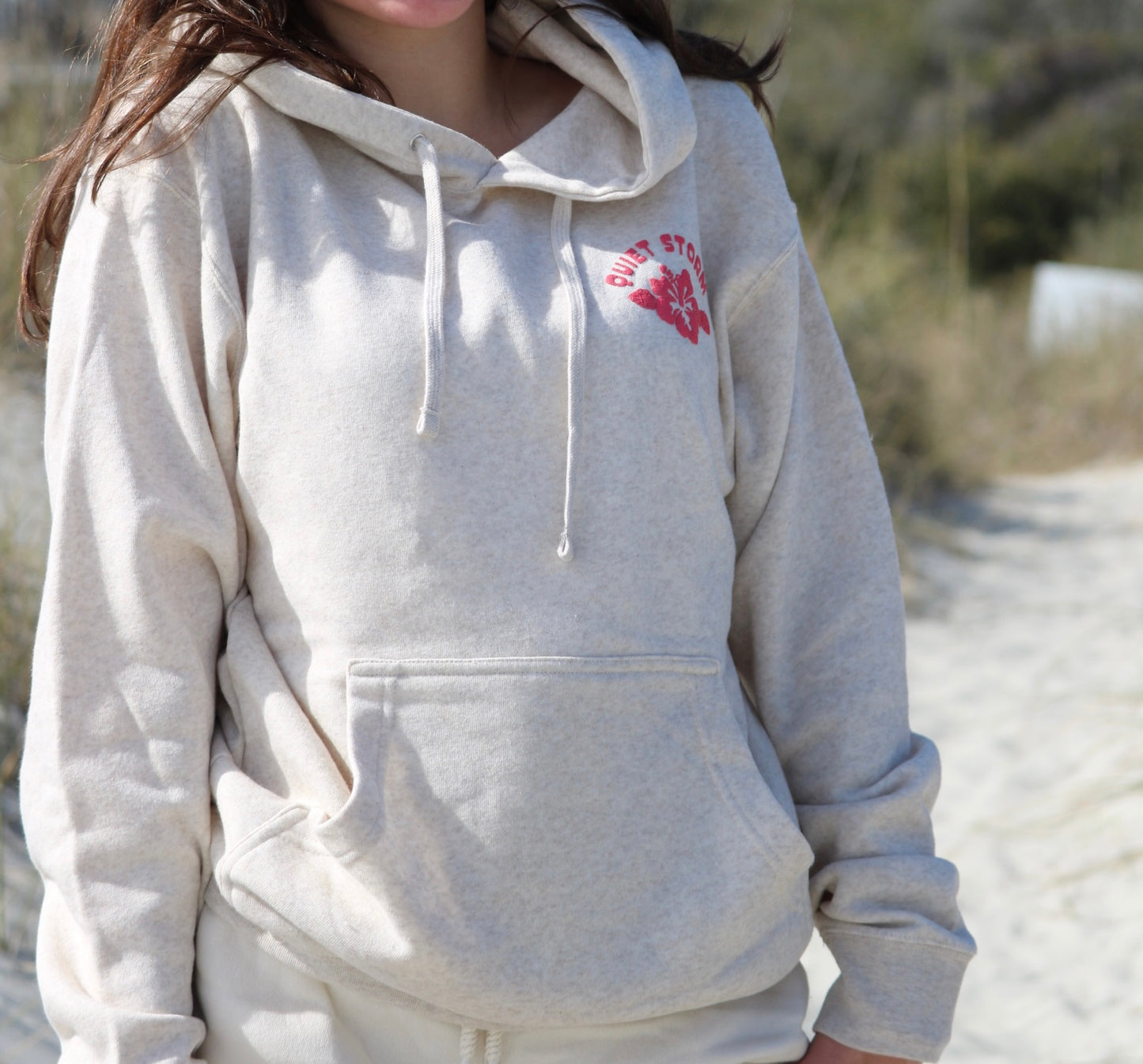 Quiet Storm Surf Shop Hibiscus Puffy Hoody