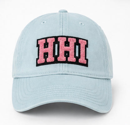 Blue HHI Puffy Letter Hat