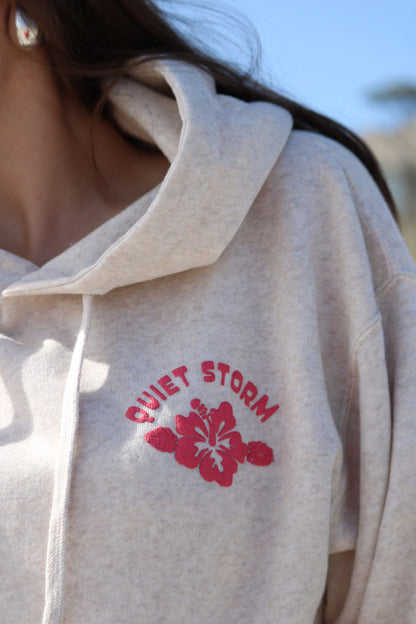 Quiet Storm Surf Shop Hibiscus Puffy Hoody