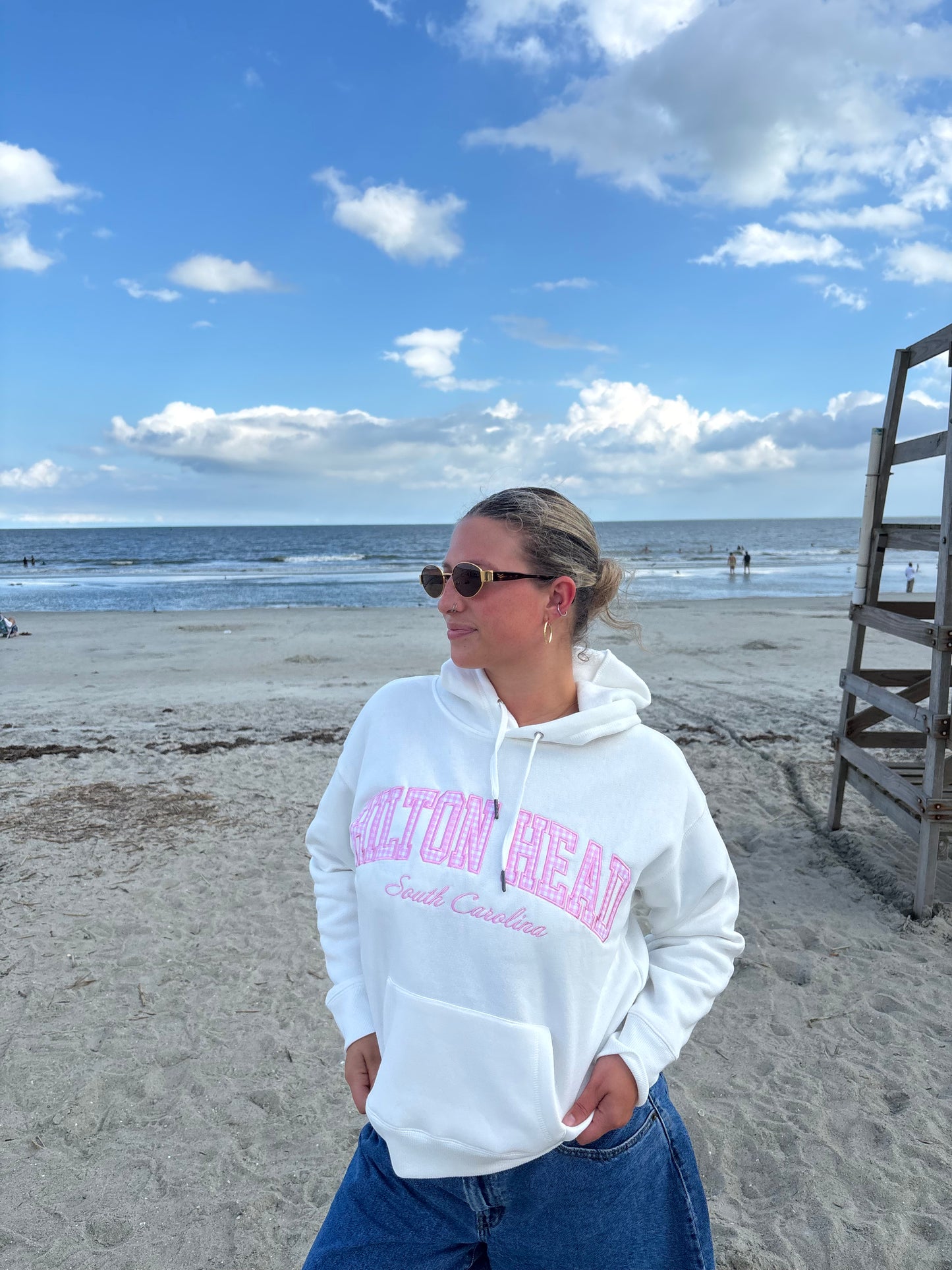 Hilton Head Gingham Hoodie