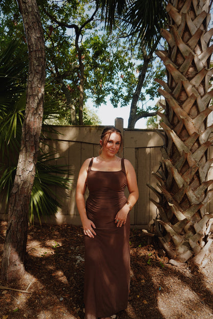 Cade Ruched Tank Maxi Dress
