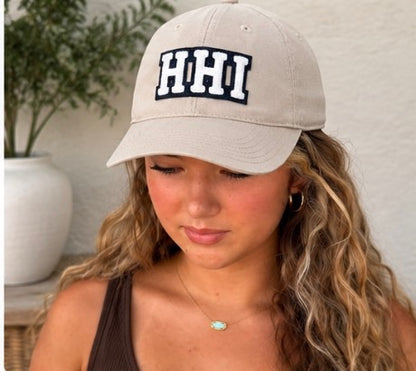 Khaki HHI Puffy Letter Hat