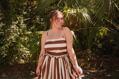 Board Walk Stripe Midi Dress