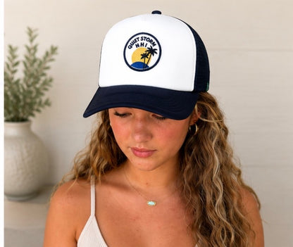 HHI Palm and Sun Hat White