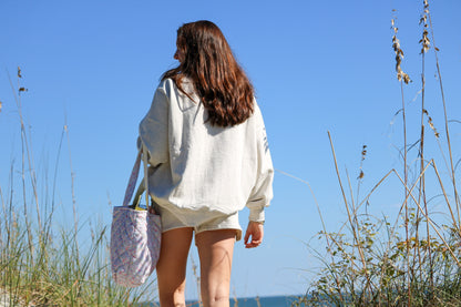 Oat Embroider Sweat Shorts