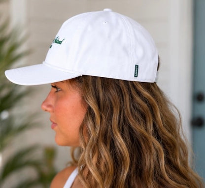Hilton Head Hat W/ Rope White