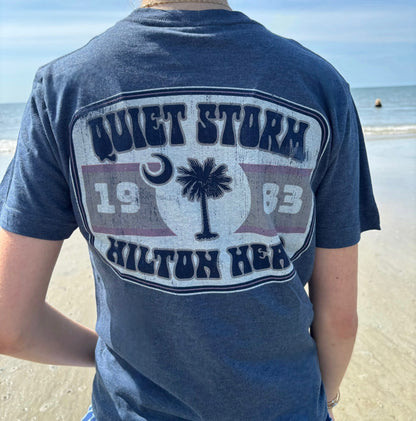 Quiet Storm Hilton Head Since 1983 Tee Shirt Navy
