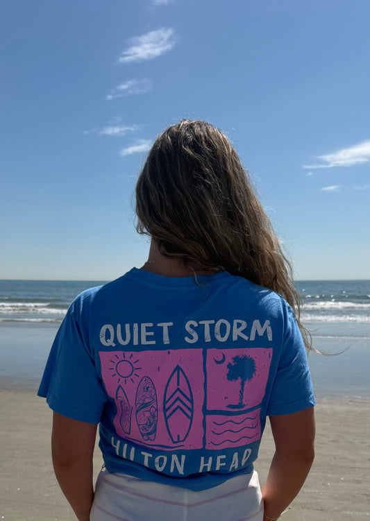 Palm and Moon Surf Wash Crop Top