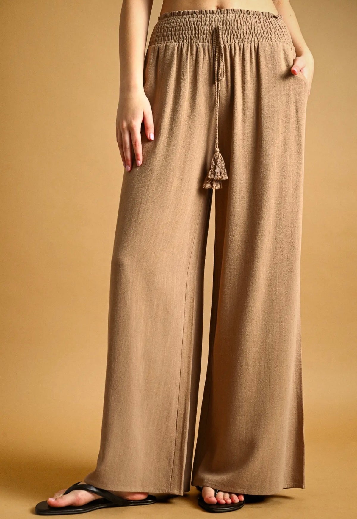Relaxed Drawstring Pant Soft Ginger