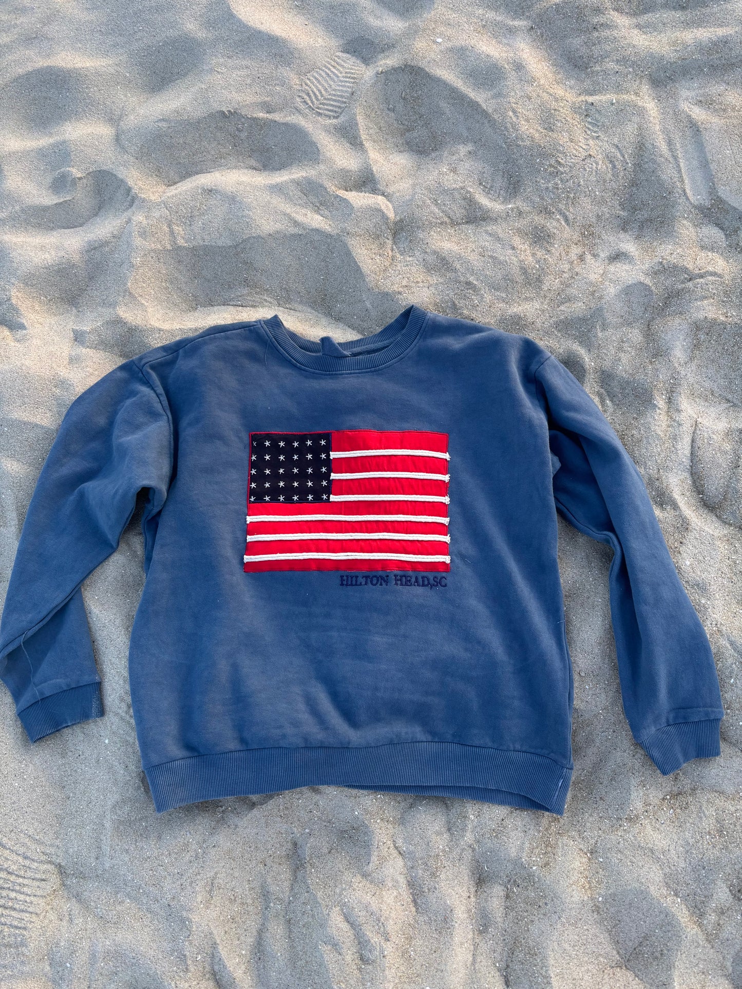Hilton Head American Flag Crewneck