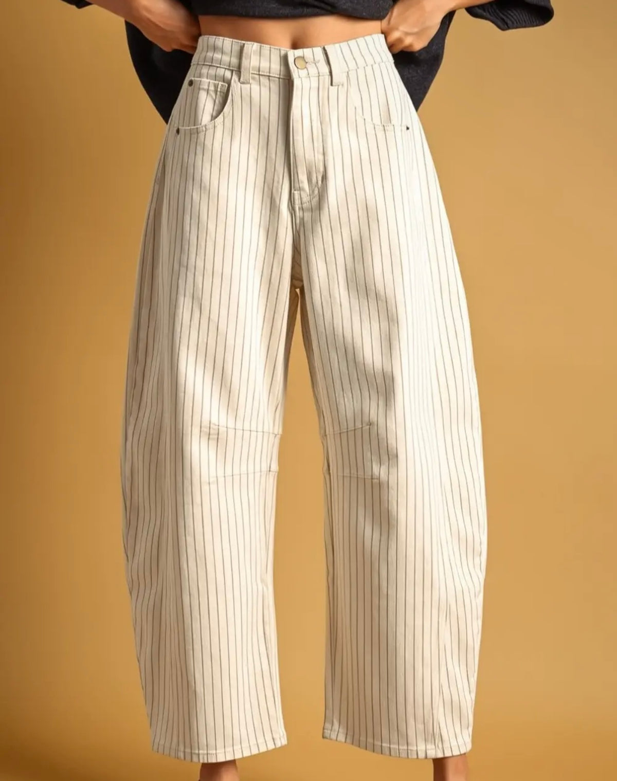 Pinstripe Barrel Pant