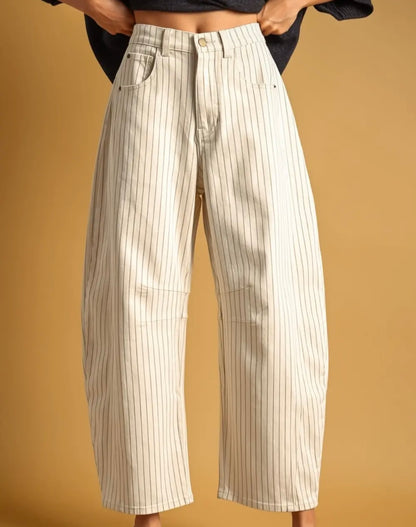 Pinstripe Barrel Pant