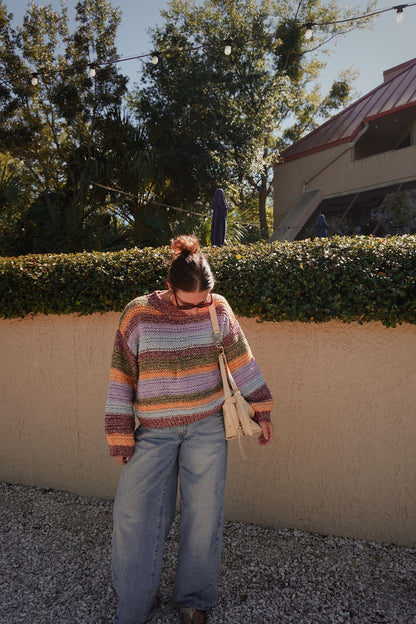 Colorful Crochet Sweater
