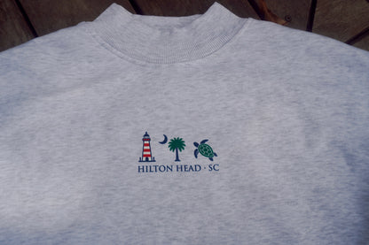 Hilton Head Icon Mock Neck Grey