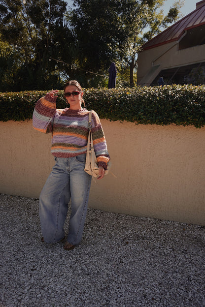Colorful Crochet Sweater