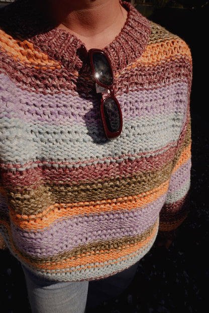 Colorful Crochet Sweater